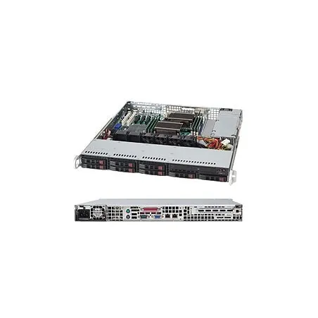 Supermicro CSE-113MFAC2-R804CB 1U 2xPWS-804P-1R 8x2.5" 1xFH