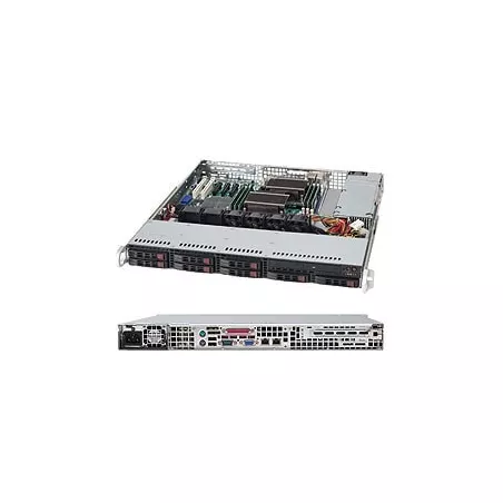 Supermicro CSE-113MTQ-563CB 1U PWS-563-1H 8x 2.5" 1xFH