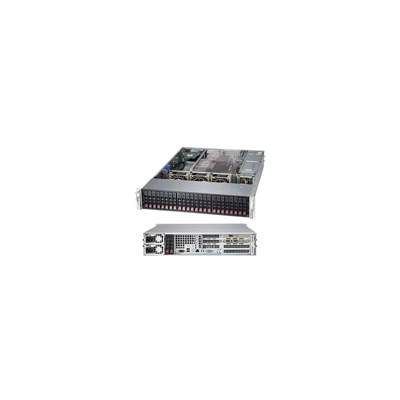 CSE-216BA-R920WB Supermicro Black 2U SC216B WIO chassis w- Redundant 920W