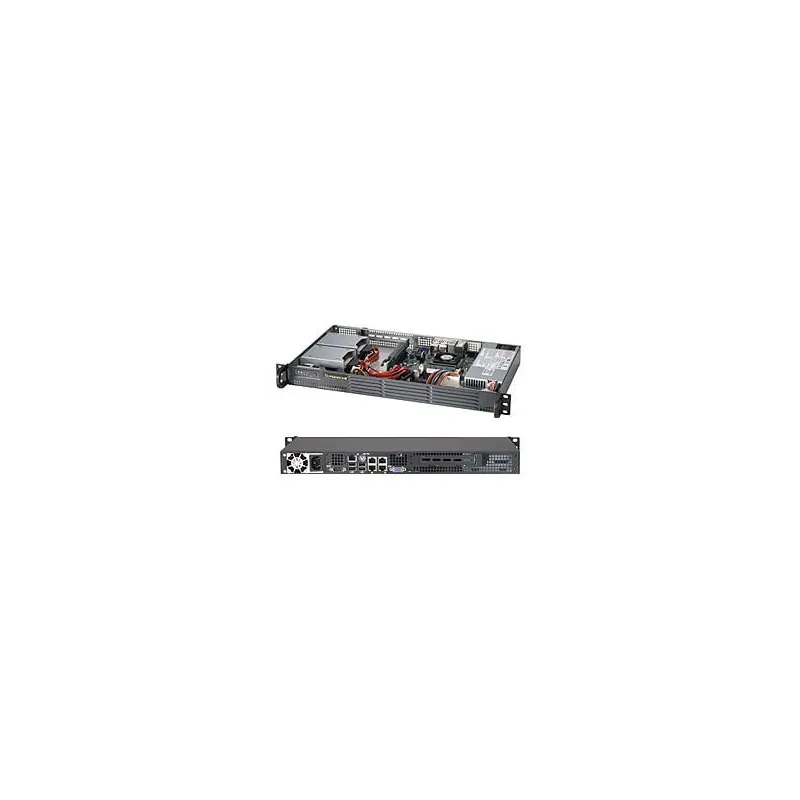 Supermicro SC504-203B 1U PWS-203-1H 1x 3.5" int. ou 2x2.5" opt° 1xFH