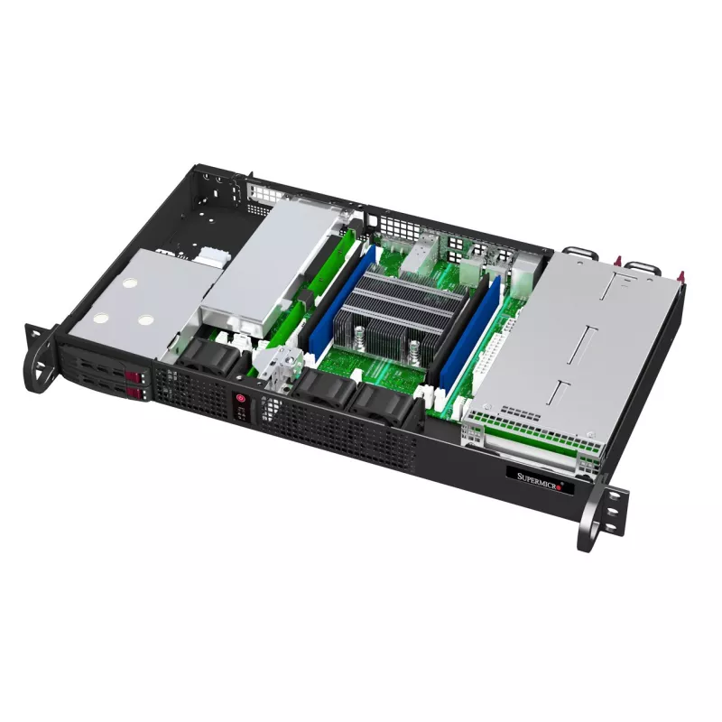 CSE-506TQC-R301 Supermicro Black 1U chassis w- 300W RDN PWS- 2x2.5" SAS3 HDD BPN