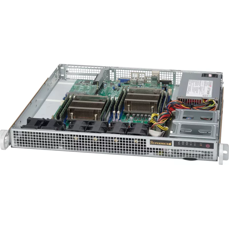 Supermicro SC514-505 1U PWS-505P-1H 1x3.5'' int. ou 4x2.5'' opt° 2xFH