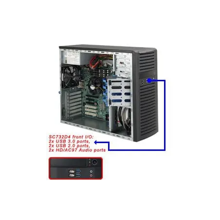  Supermicro CSE-732D4-668B Châssis Supermicro CSE-732D4-668B 269,41 $