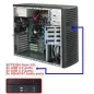 Supermicro Tour SC732D4-668B  - PWS-668-PQ  4x 3.5"