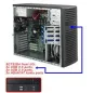 Supermicro Tour SC732D4-668B - PWS-668-PQ 4x 3.5"