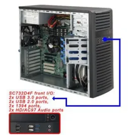  Supermicro CSE-732D4F-903B Châssis Supermicro CSE-732D4F-903B 287,06 $