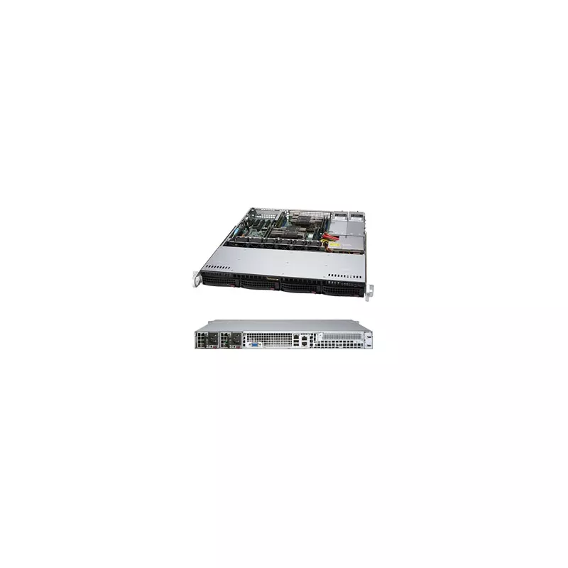 Supermicro CSE-813MF2TQC-R804CB 1U 2xPWS-804P-1R  4x3.5" hot-swap