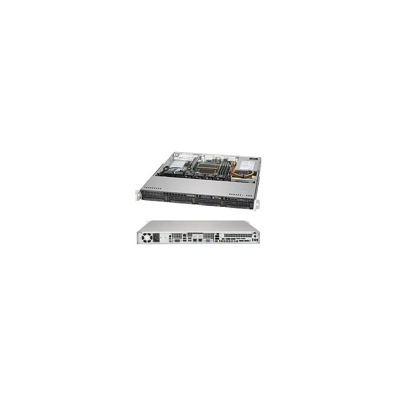 CSE-813MFTQC-350CB Supermicro Black SC813MFTQ Chass w-350W Platinum level PWS -Quick-