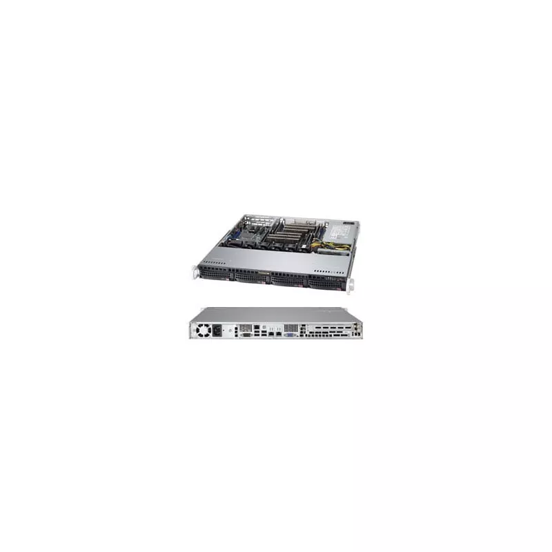 CSE-813MFTQC-505CB Supermicro Black SC813MFTQ Chassis w- 500W and SAS3 backplane-RoHS-REAC