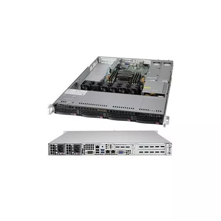 Supermicro SC815TQC-R504WB 1U PWS-504P-1R - 4x3.5" Hot-swap SAS/SATA 