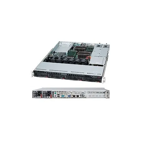 Supermicro SC815TQC-R706WB 1U PWS-706P-1R - 4x3.5" Hot-swap SAS/SATA 