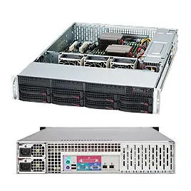 Supermicro 2U SC825TQC-R802LPB PWS-802A-1R 8x 3.5"hot-swap 7xLP