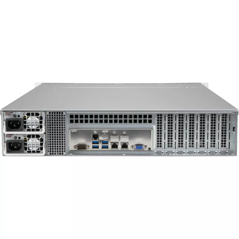 CSE-825BTQC-R1K23LPB Supermicro Black2U SC825BTQC SAS3 LP chassis w- Red. 1200W PWS-RoHS