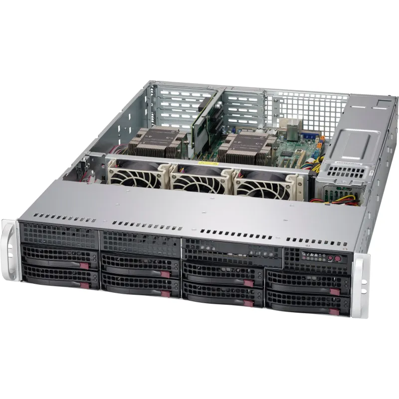 Supermicro CSE-825TQC-R1K03WB 2U 2xPWS-1K03A-1R 8x3.5''hot-swap 3LP4F