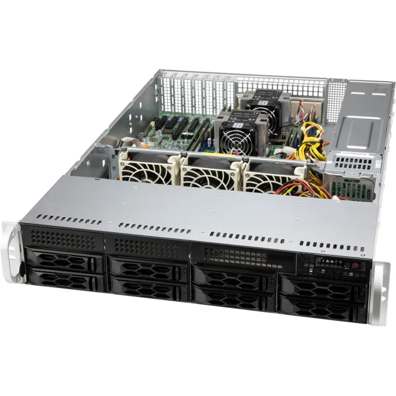 CSE-LA25TQC-R609LP Supermicro Complete Black 2U LA25 LP chassis w PDB- PWS- BPN-RoHS