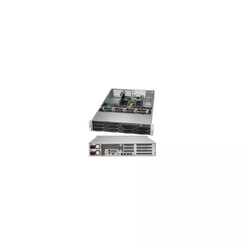 CSE-829BTQ-R920WB Supermicro Black 2U SC829BTQ WIO  Chassis W- Redundant 920W