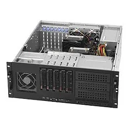 Supermicro 4U SC842TQC-668B PWS-668-PQ 5x 3.5" hot-swap 7xFF