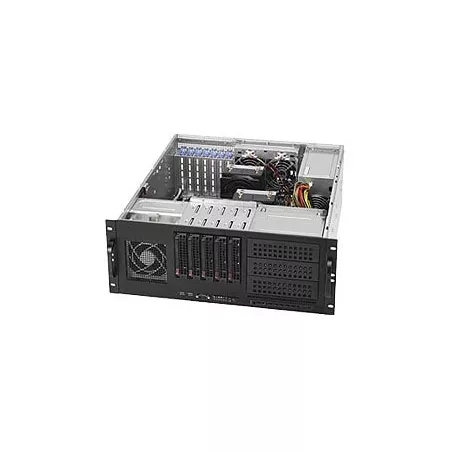 Supermicro 4U SC842TQC-668B PWS-668-PQ 5x 3.5" hot-swap 7xFF