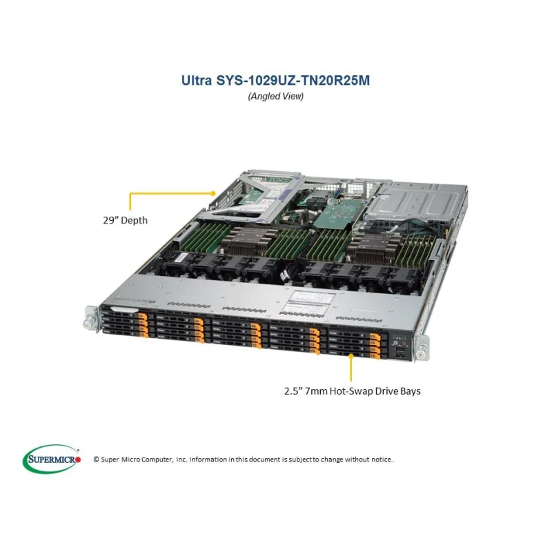 SYS-1029UZ-TN20R25M Supermicro