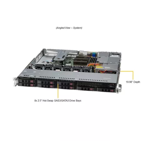  Supermicro SYS-110T-M Supermicro SYS-110T-M - MBD-X12STH-SYS - CSE-113MFTS-407RCBP-1P 1 261,76 $