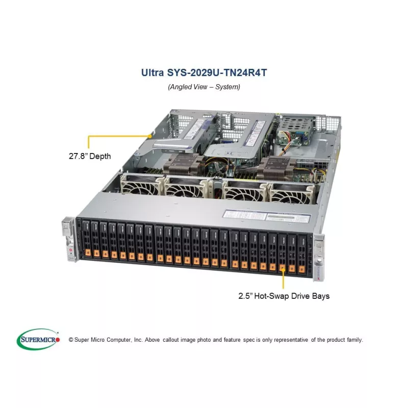 Supermicro SYS-2029U-TN24R4T 2U (CSE-219AC24-R1K62P-N24T X11DPU