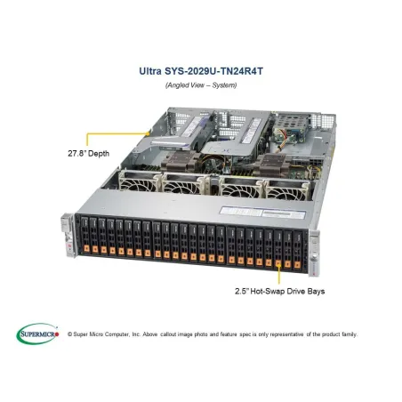 Supermicro SYS-2029U-TN24R4T 2U (CSE-219AC24-R1K62P-N24T X11DPU