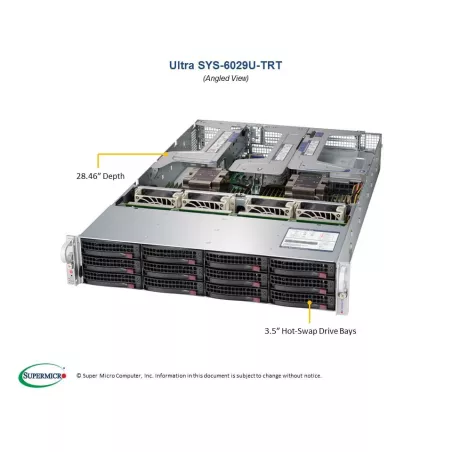 Supermicro SYS-6029U-TRT 2U (CSE-829U2AC4-R1K02-T X11DPU