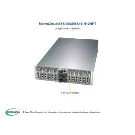  Supermicro SYS-5039MA16-H12RFT Supermicro SYS-5039MA16-H12RFT CSE-939HE-R2K04BP A2SD1-3955F 13 240,12 $