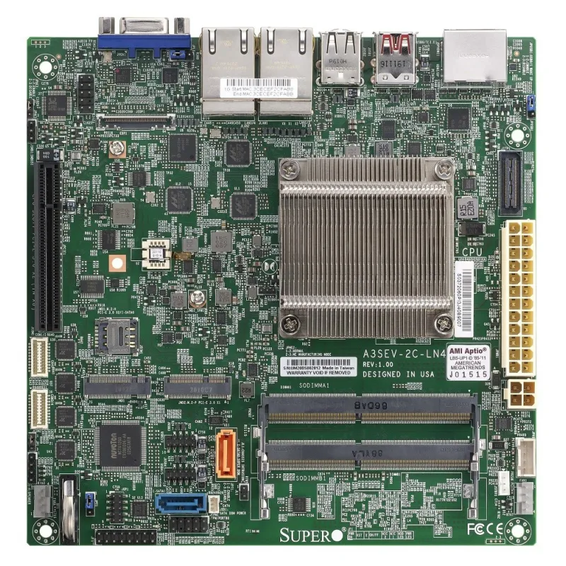 Carte mère Supermicro A3SEV-2C-LN4-O