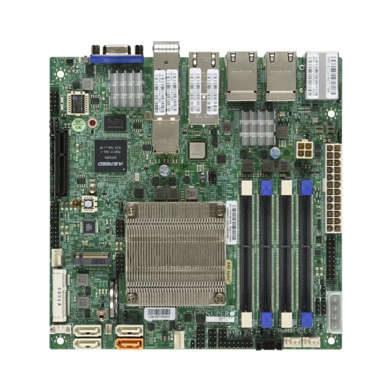 Supermicro A2SDi-TP8F miniITX Atom C3858 4xDDR4 SATA 4xLAN 10GB