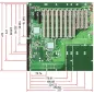 PBPE-14AD64 14-slot [PCI-E x8 (1), PCI-E x4 (1), PCI-X (8), PCI (3)] PICMG 1.3 Industrial Backplane