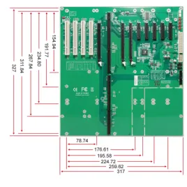 PBPE-13A4 backplane 13 slot PCIe x16