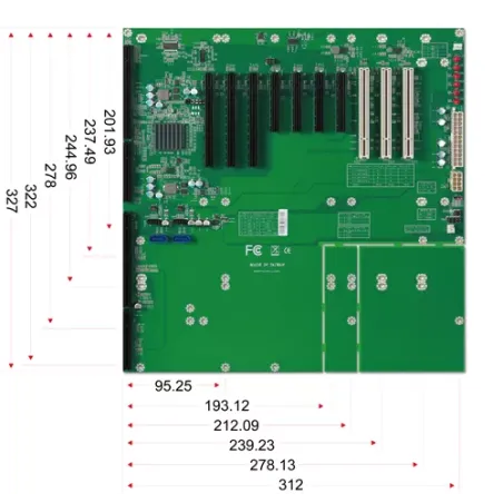 PBPE-11A3 SBC Backplane PCIe Gen 3 SATA