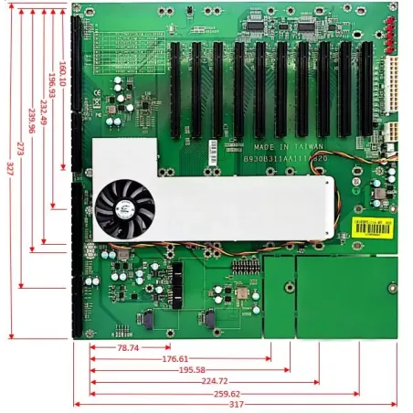 PBPE-11A-MT 10-slot [PCIe x16 (10, x16 Signal)]