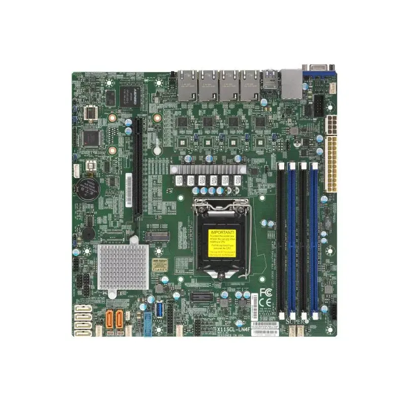 Supermicro X11SCL-LN4F µATX S1151 4xDDR4 UDIMM SATA - 4 xLAN 1GB