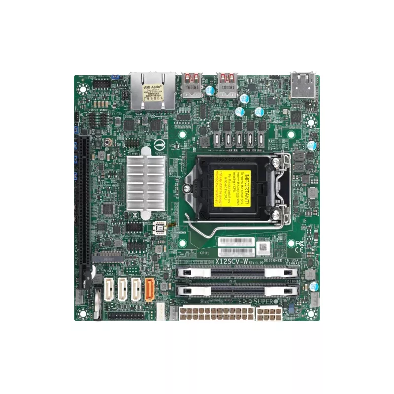 MBD-X12SCV-W-B Supermicro X12SCV-W- Mini ITX- Comet LakePCHW480E-LGA1200-PCIex16-D