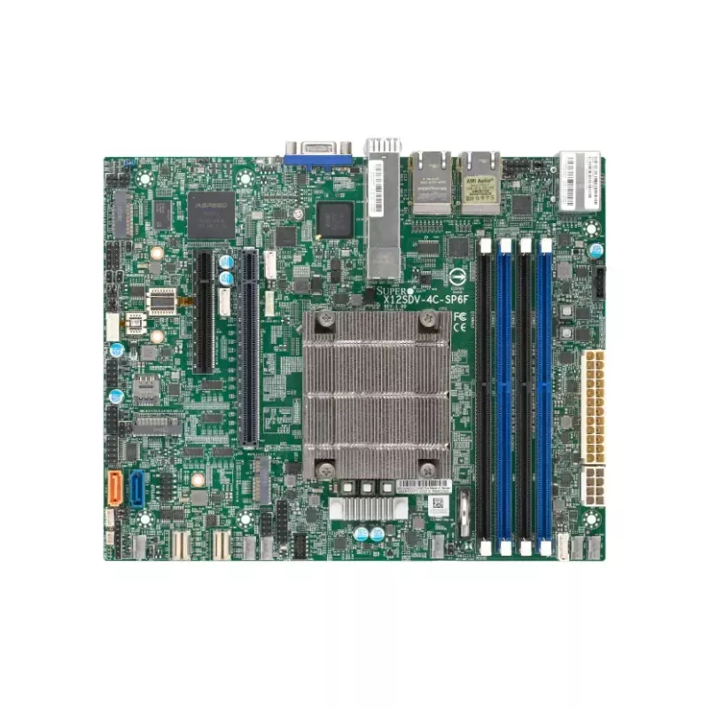 MBD-X12SDV-4C-SP6F-B Supermicro Embedded FlexATX- Xeon ICX-D- Dual 25GSFP28-Quad1GbE-IPM