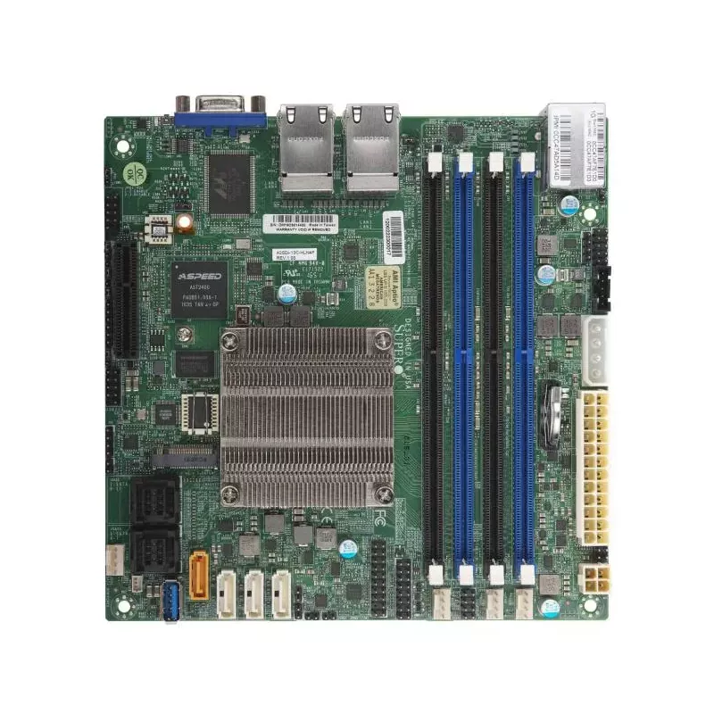 MBD-A2SDI-12C-HLN4F-B Supermicro A2SDi-12C-HLN4F-Embedded Denverton mITX-12 Core-Quad 1Gb