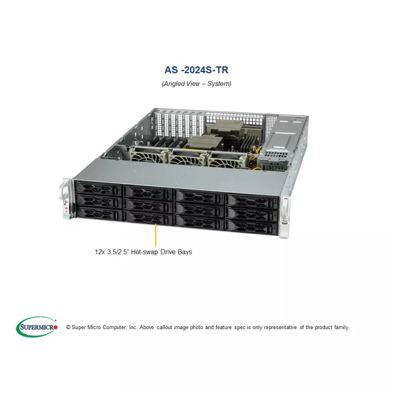 Système Supermicro CPU AMD AS -2024S-TR