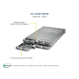  Supermicro AS -2123BT-HNC0R Système Supermicro CPU AMD AS -2123BT-HNC0R 6 425,88 $