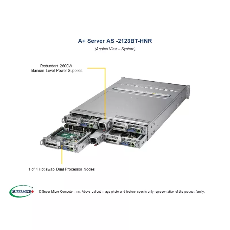 AS -2123BT-HNR Supermicro -EOL-H11DST-B-CSV-217BHQ -R2K22BP- BPN-ADP-6NVME3-1UB-HF-RoH