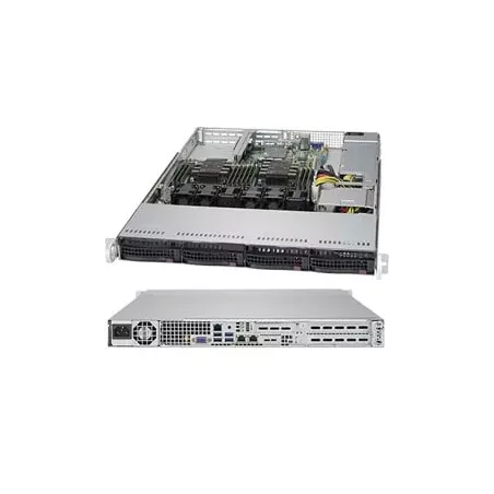 Supermicro CSE-815TQC-605WB 1U PWS-605P-1H 4x3.5" Hot-swap SAS/SATA