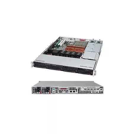 CSE-815TQ-R500CB Supermicro 1U Standard SC815TQ W- Redundant 500W