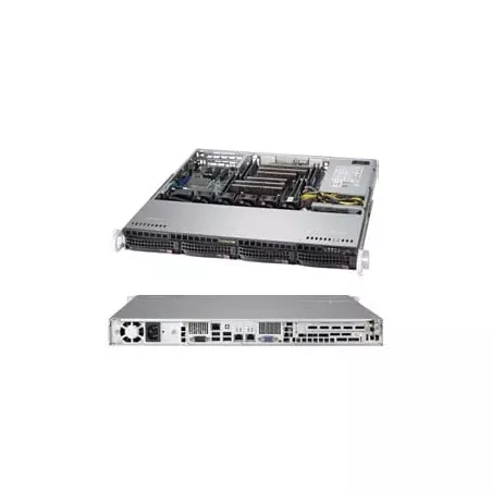 CSE-813MFTQC-505CB Supermicro Black SC813MFTQ Chassis w- 500W and SAS3 backplane-RoHS-REAC