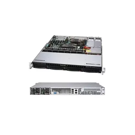 Supermicro CSE-813MF2TQC-R804CB 1U 2xPWS-804P-1R 4x3.5" hot-swap