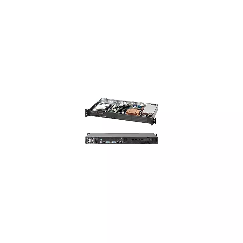 CSE-502L-200B Supermicro -EOL-BLACK SC502L W- 200W -202-