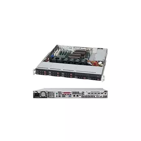 Supermicro CSE-113TQ-600CB 1U PWS-605P-1H 8x 2.5" hot-swap 1xFF