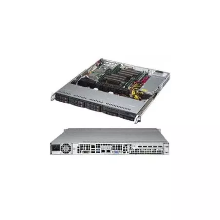 Supermicro CSE-113MFAC2-605C 1U PWS-605P-1H 8x 2.5" 1FH