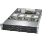 CSE-829HE1C4-R1K62LPB Supermicro Black 2U SC829H LP Chassis w- R. 1600W PWS