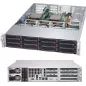 CSE-826BE1C4-R1K23WB Supermicro Black 2U SC826B WIO Chassis w-Single SAS3-Titanium 1200W